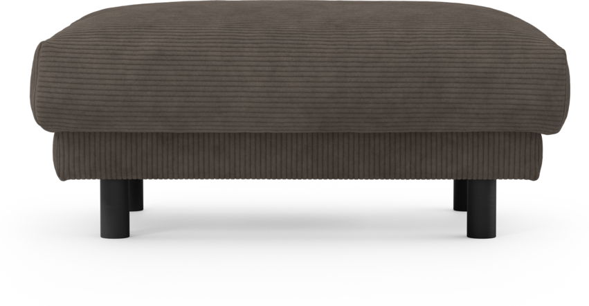 Cherrie - Fotpall 100, fast klädsel - Brun