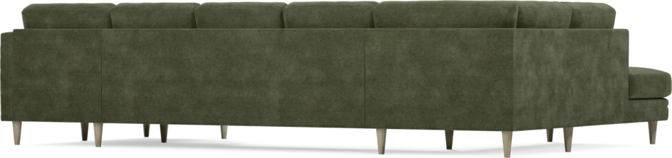 Eden - 3-sits soffa med divan vänster och schäslong höger - Grön