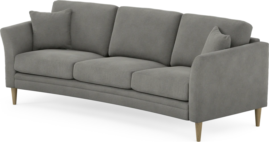Eden - 3-sits soffa svängd - Grå
