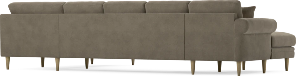 Eden - 3-sits soffa med schäslong vänster och divan höger - Beige