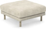 Willow - Fotpall, fast klädsel - Beige