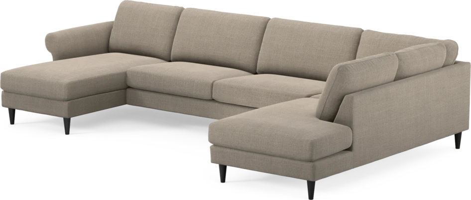 Bridge - 3-sits soffa med schäslong vänster och divan höger - Beige