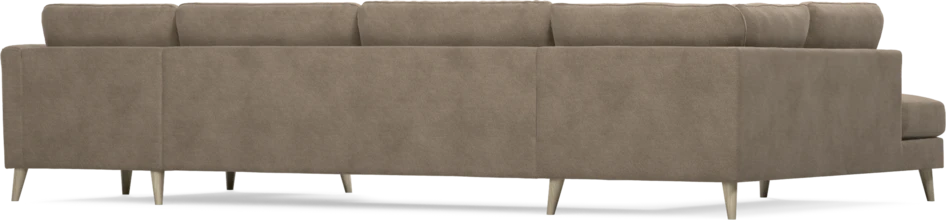 Bridge - 3-sits soffa med divan vänster och schäslong höger - Brun