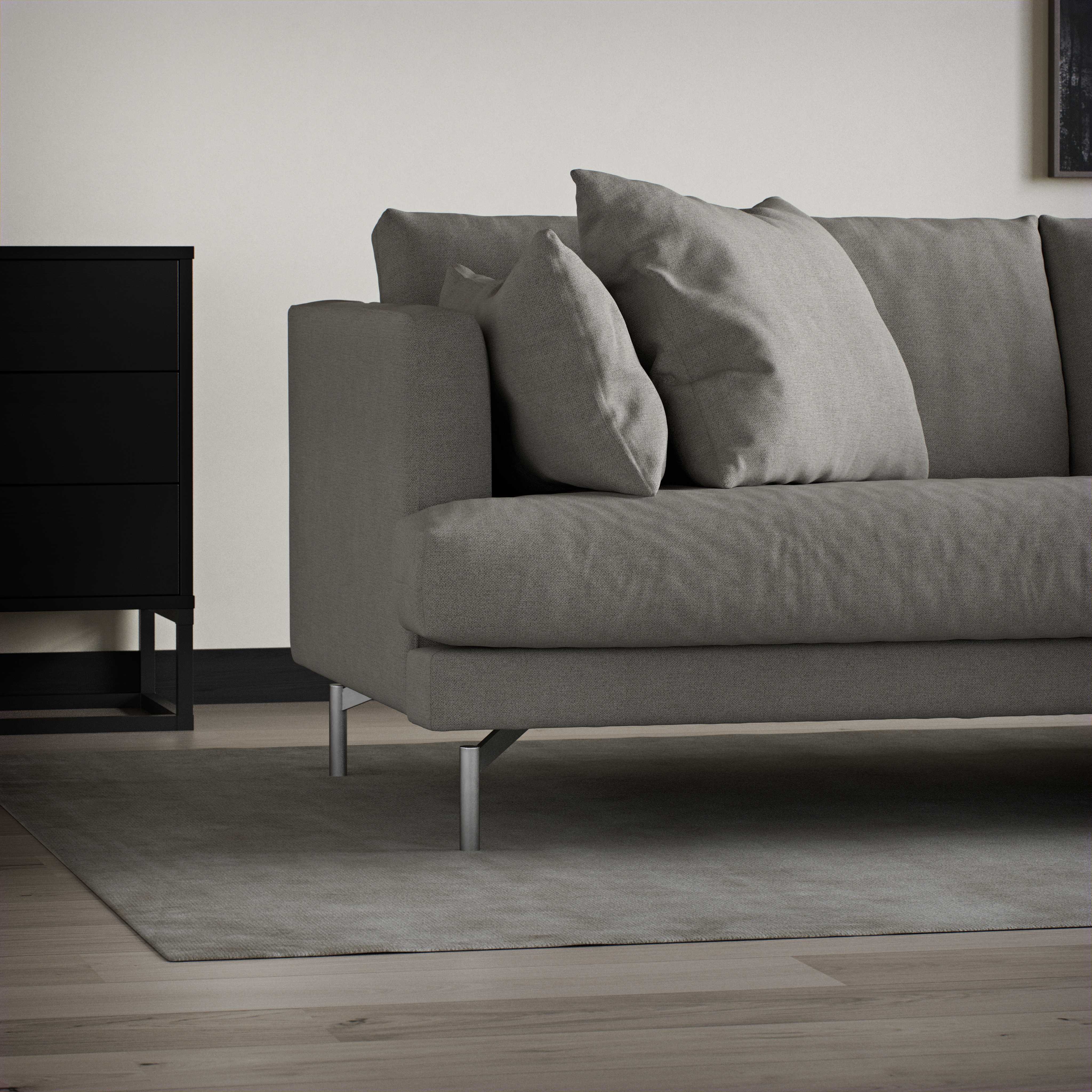 Harper - 3-sits soffa, hel dyna - inspiration