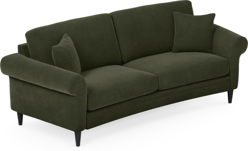 Eden - 2,5-sits soffa svängd - Grön