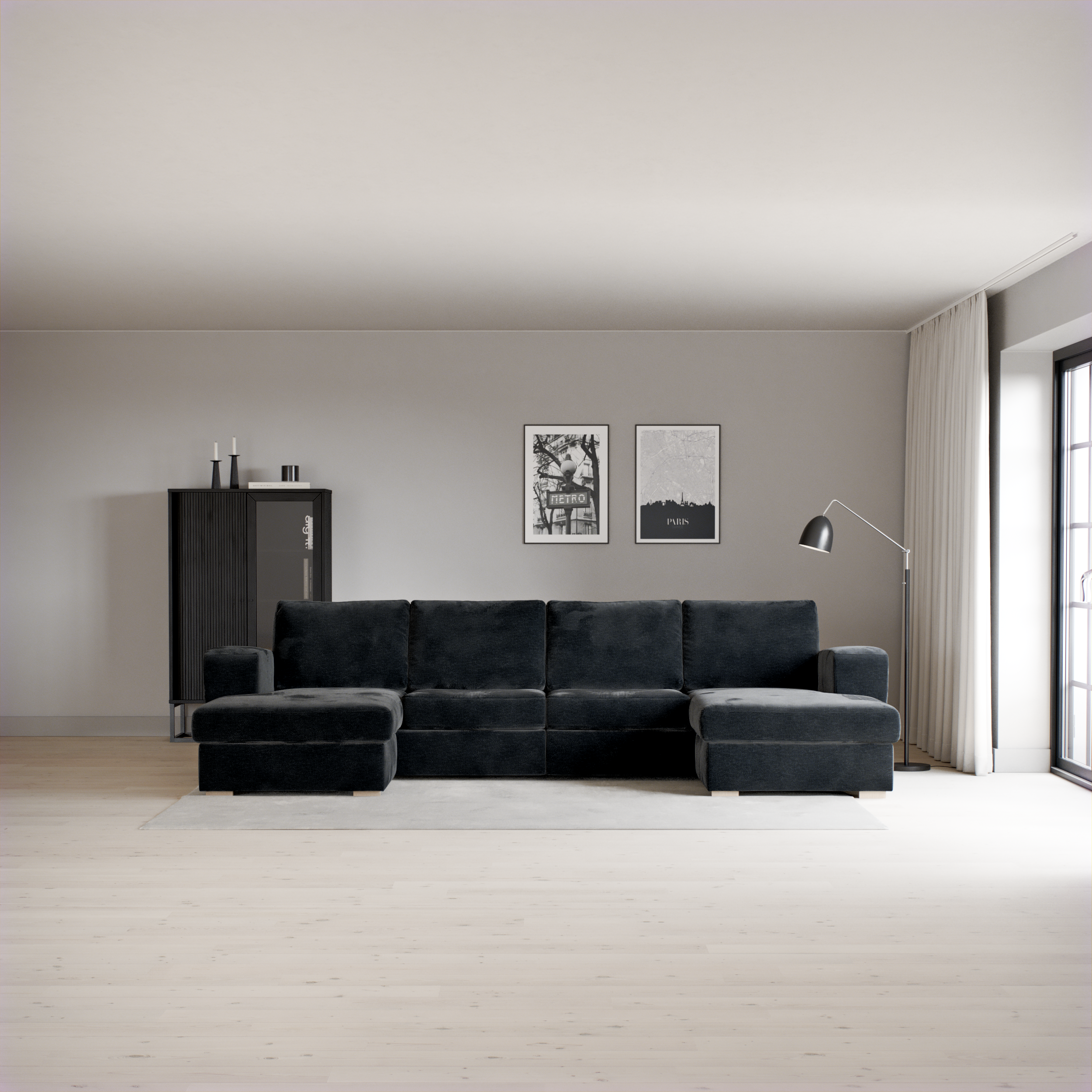 Friday - 2-sits soffa med två schäslonger - inspiration