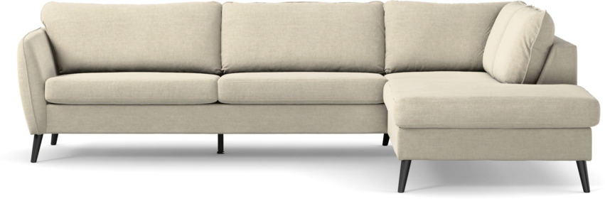 County - 2,5-sits soffa med divan höger - Beige