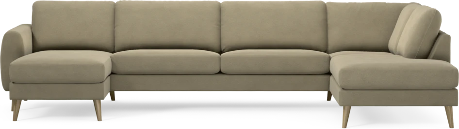 Bridge - 3-sits soffa med schäslong vänster och divan höger - Beige