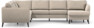 County - Hörnsoffa, 2+3-sits med schäslong höger - Beige
