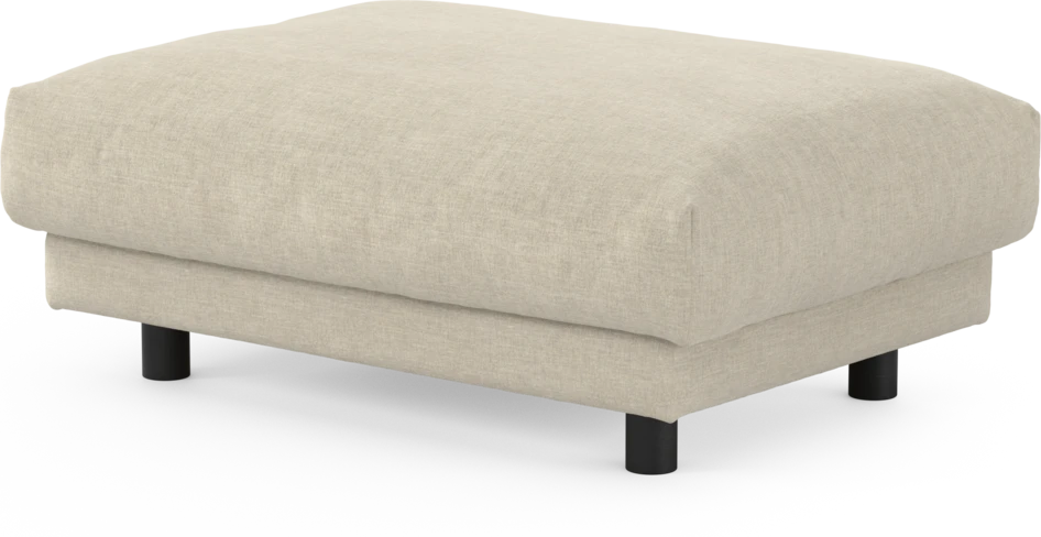 Cherrie - Fotpall 100, fast klädsel - Beige