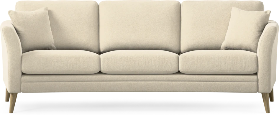 Eden - 3-sits soffa svängd - Beige