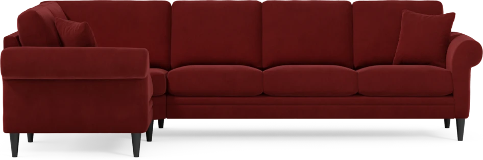 Eden - Hörnsoffa, 1+3-sits - Röd