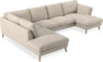 Madison Lux - 2-sits soffa med divan vänster och schäslong höger - Vit