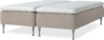 Delux Sense - Ramsäng, dubbelsäng med bäddmadrass - Beige