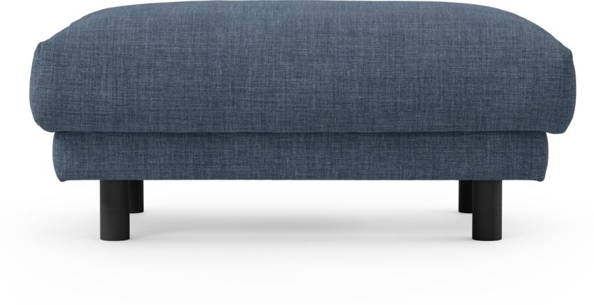 Cherrie - Fotpall 100, fast klädsel - Blå