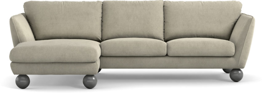 Madison Lux - 2-sits soffa med schäslong vänster - Beige