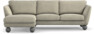 Madison Lux - 2-sits soffa med schäslong vänster - Beige