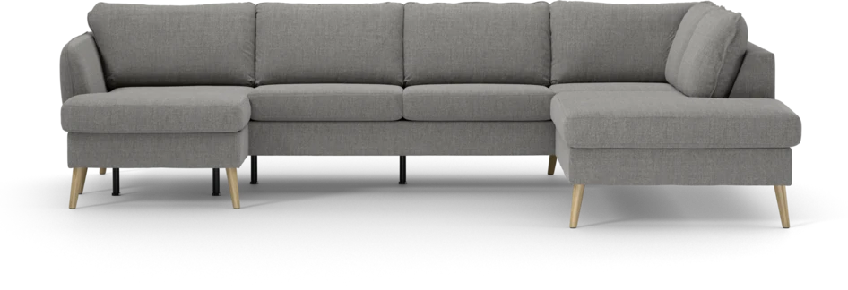 County - 3-sits soffa med schäslong vänster och divan höger - Grå