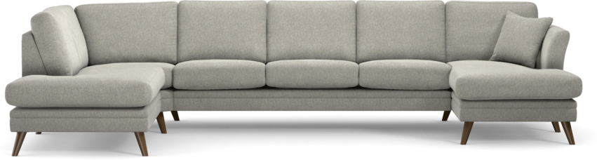 Eden - 3-sits soffa med divan vänster och schäslong höger - Grå