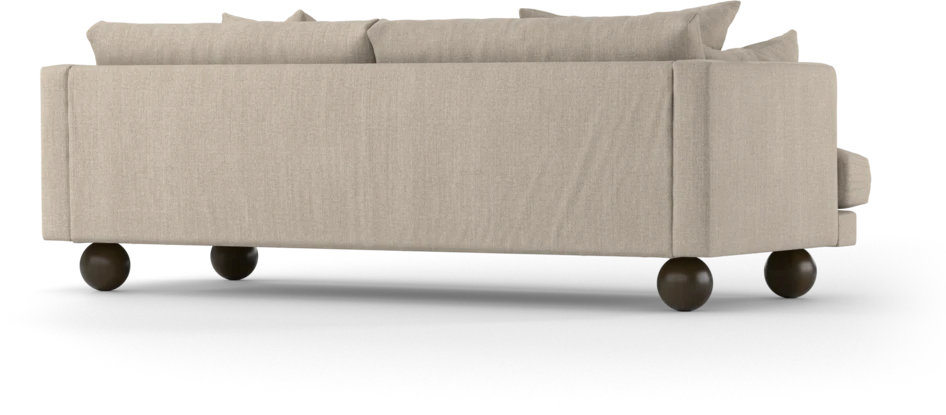 Harper - 3-sits soffa, hel dyna - Beige