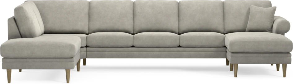 Eden - 3-sits soffa med divan vänster och schäslong höger - Grå