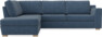 Friday - 2,5-sits soffa med divan vänster - Blå
