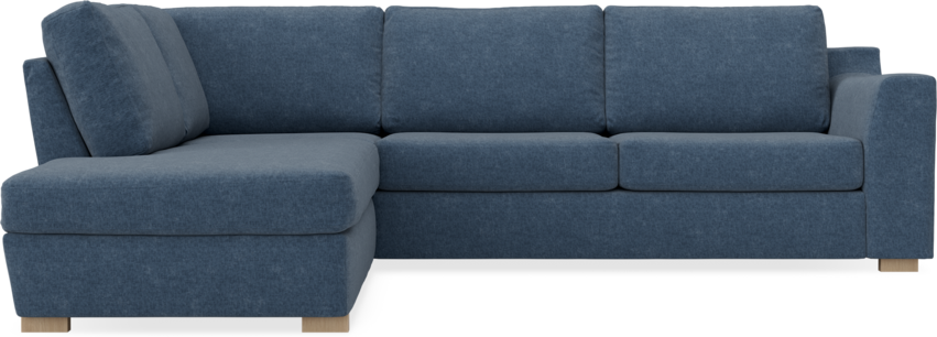 Friday - 2,5-sits soffa med divan vänster - Blå