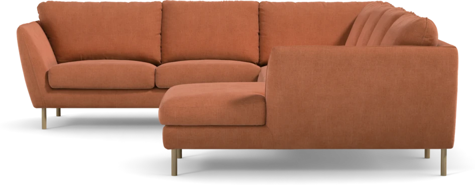 Madison Lux - Hörnsoffa med schäslong höger - Orange
