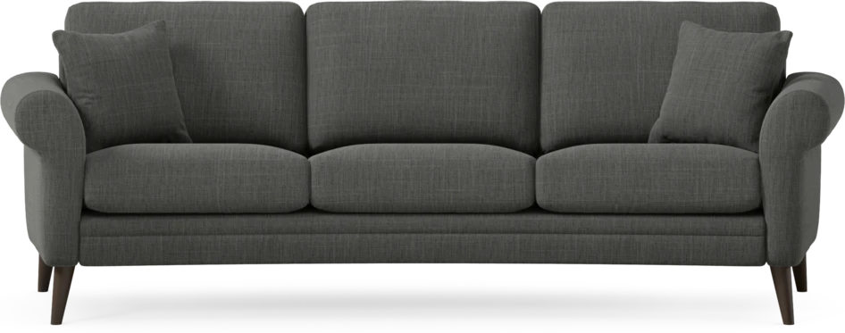 Eden - 3-sits soffa svängd - Grå