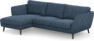 Madison Lux - 2-sits soffa med schäslong vänster - Blå