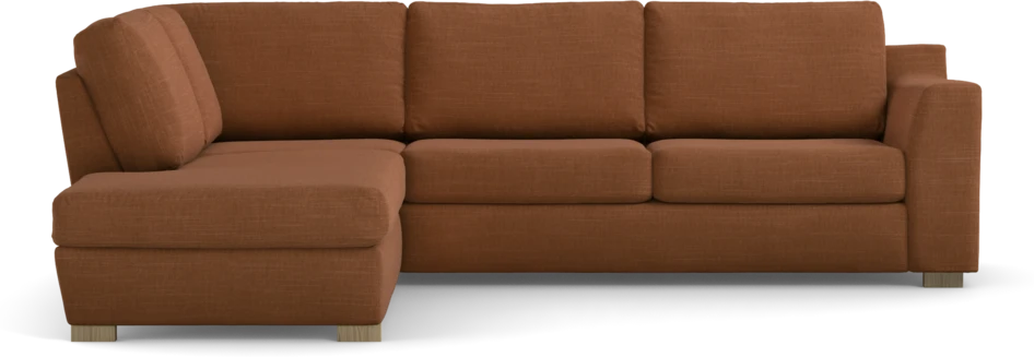 Friday - 2,5-sits soffa med divan vänster - Orange