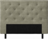 Delux Pikerad Låg - Sänggavel, 90-210 cm - Beige