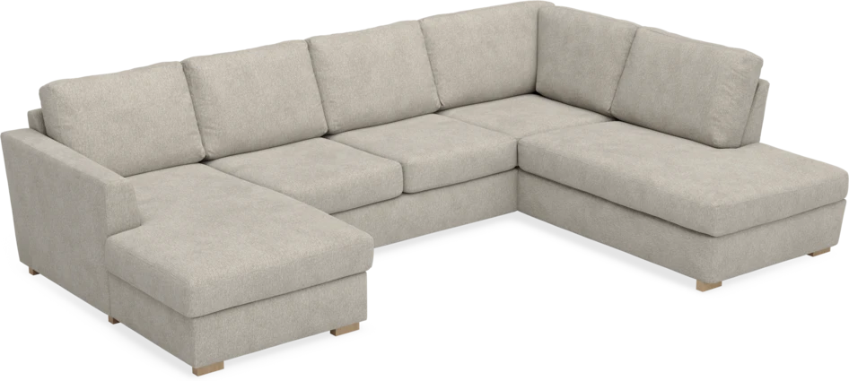 Friday - 3-sits soffa med schäslong vänster och divan höger - Beige