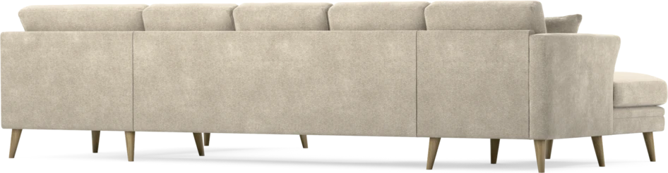 Eden - 3-sits soffa med schäslong vänster och divan höger - Beige