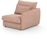 Pieces - 1-sits med armstöd höger - Rosa
