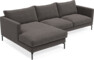 Impression Delux - 3-sits soffa med schäslong vänster - Grå