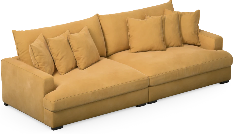 Rossi - 4-sits soffa - Gul