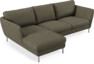 Madison - 2-sits soffa med schäslong vänster - Brun