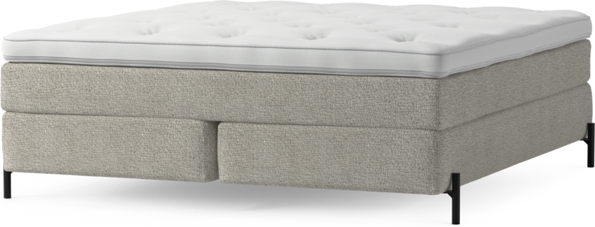 Delux Sense - Kontinentalsäng, dubbelsäng med bäddmadrass och sängben