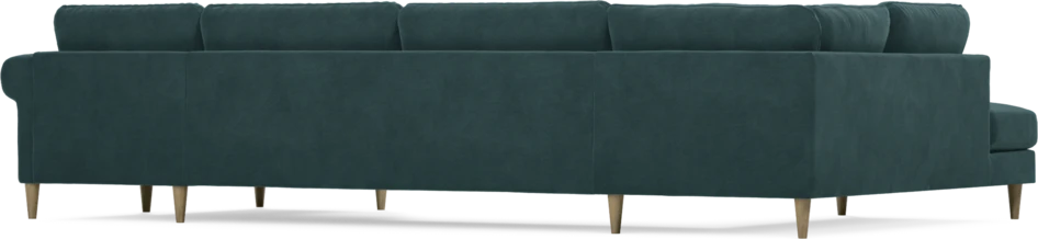 Bridge - 3-sits soffa med divan vänster och schäslong höger - Blå
