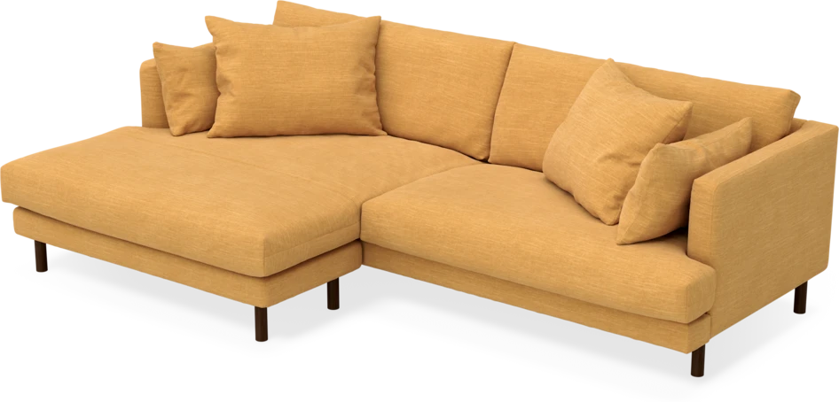 Harper - 4-sits med schäslong XL vänster - Gul