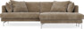 Harper - 4-sits med schäslong XL höger - Brun