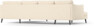 Madison Lux - 2-sits soffa med schäslong vänster och divan höger - Beige