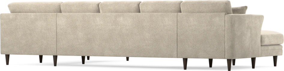 Eden - 3-sits soffa med schäslong vänster och divan höger - Beige