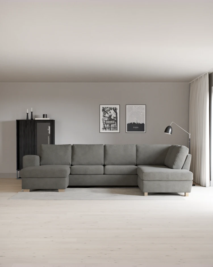 Friday - 3-sits soffa med schäslong vänster och divan höger - inspiration