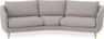Madison - 3-sits soffa svängd, 90 cm - Grå