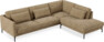 Willow - 3-sits soffa med divan höger, fast klädsel - Brun