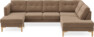 Rio - 3-sits soffa med schäslong vänster och divan höger - Beige