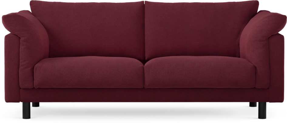 Cherrie - 2,5-sits soffa, fast klädsel - Röd