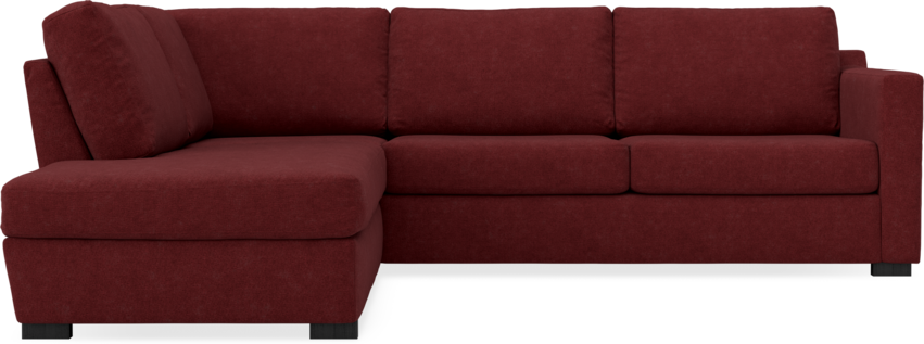 Friday - 2,5-sits soffa med divan vänster - Rosa